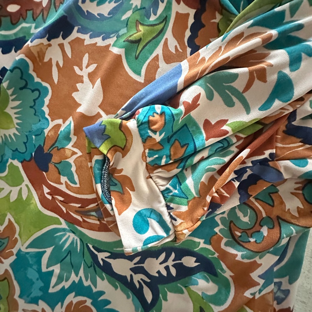 CeCe Multicolor Paisley Blouse - Picture 4 of 4